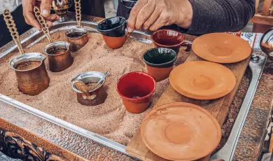 Traditional Turkish Coffee Preparation